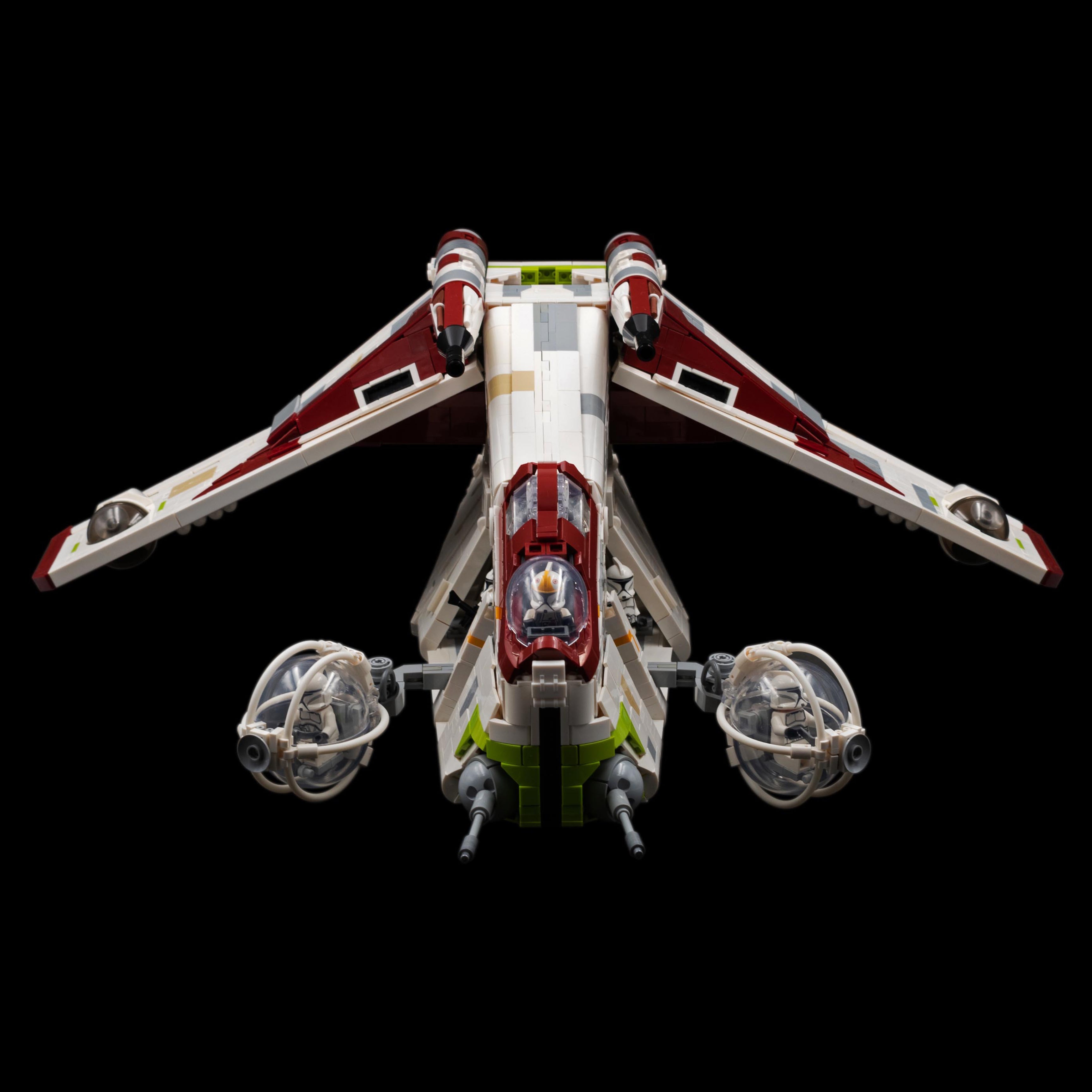 Republic Gunship Rear Republic Gunship - Minifig Scale (Episode 2/3) — BrickVault