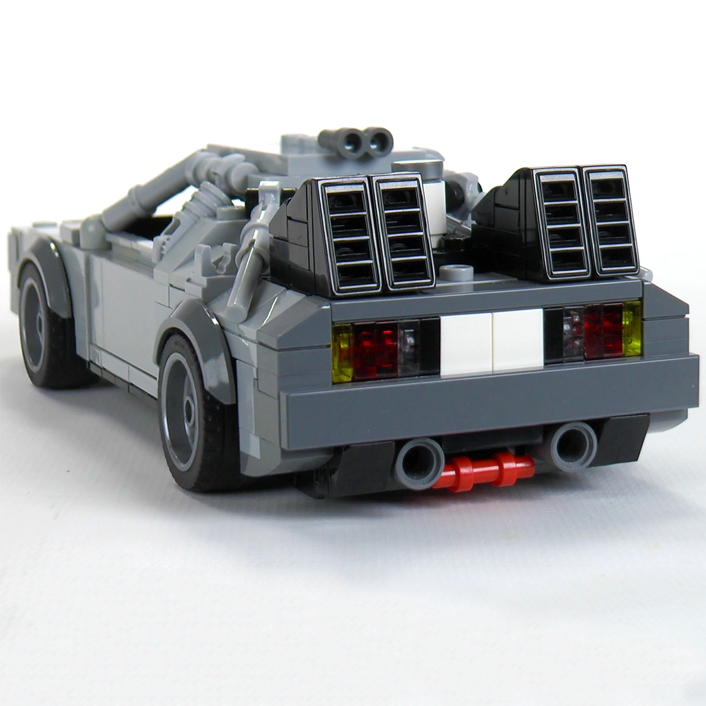 Stock DeLorean DMC-12 made from my DeLorean time machine moc (render). : r/ lego