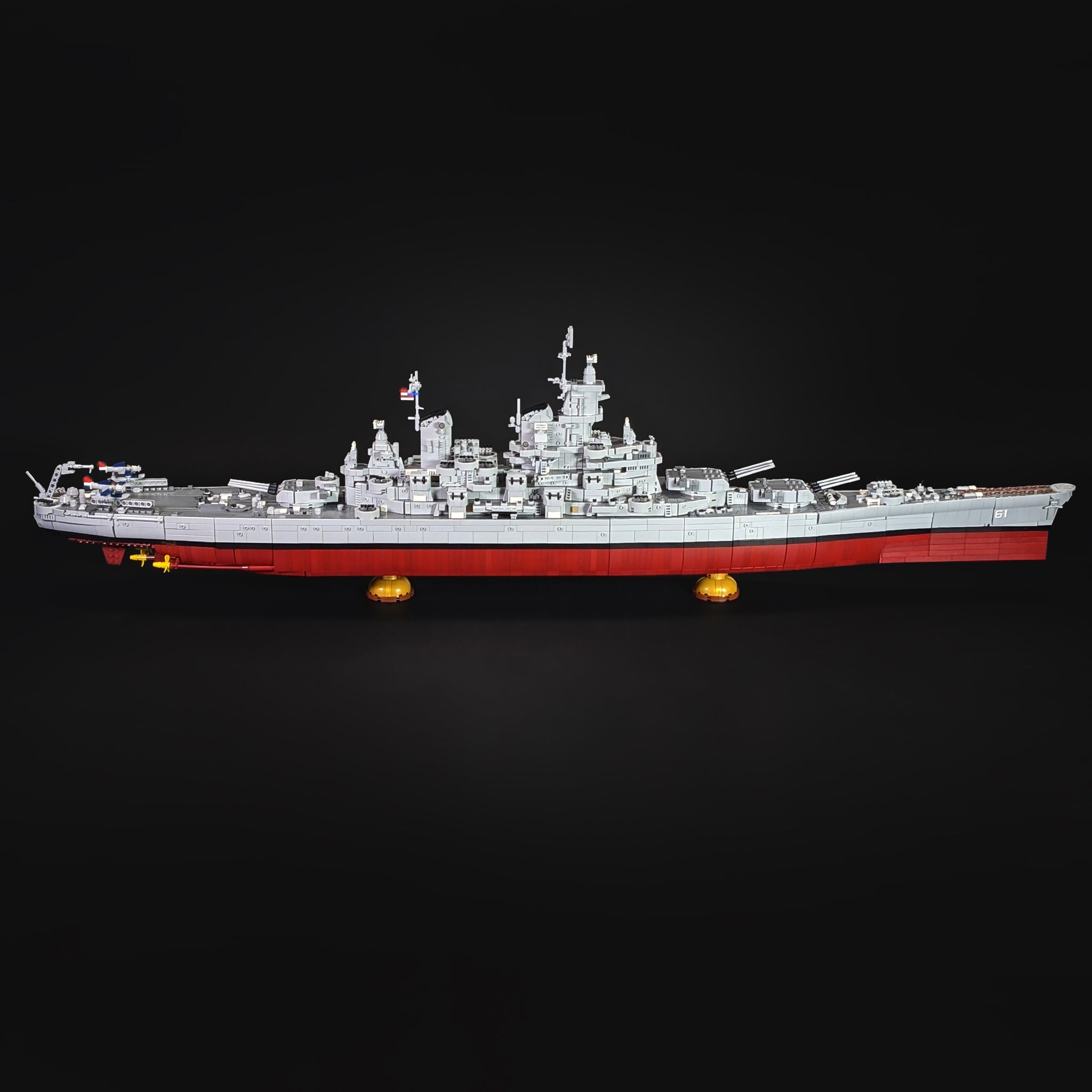 USS Iowa BB61 & USS Missouri BB63 Battleships — Brick Vault