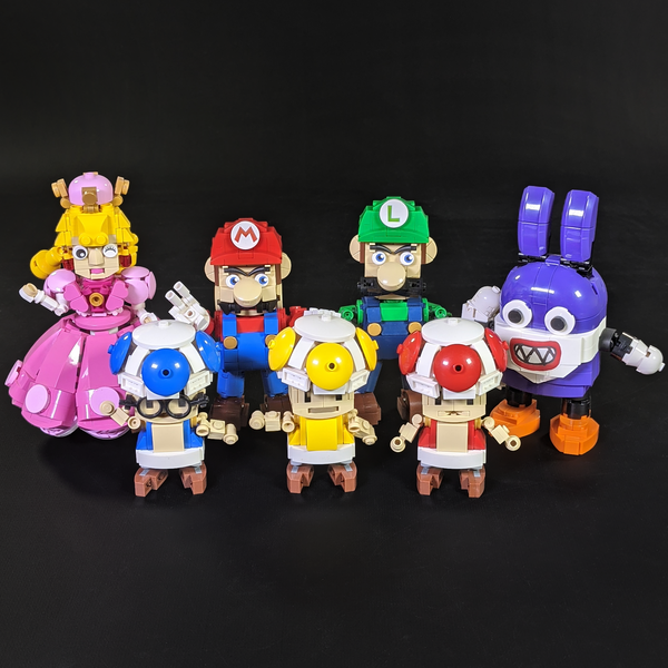 Mario Bundle 1 - Mario, Luigi, Peachette, Nabbit, and Toads