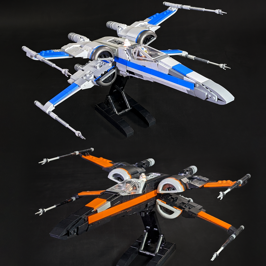 X-wing T-70 Starfighter - Minifig Scale — BrickVault